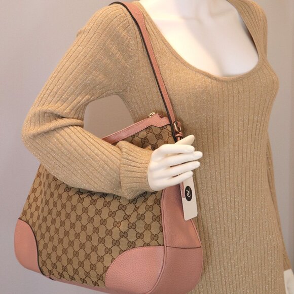 Gucci GG Monogram Large Margaux Hobo Beige Soft Pink - Picture 2 of 16